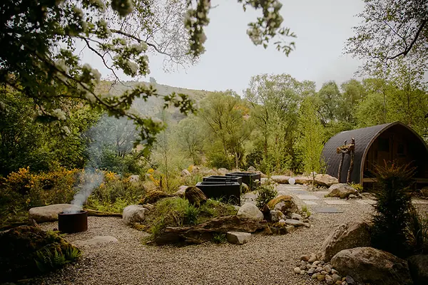 Outdoor wellness garden